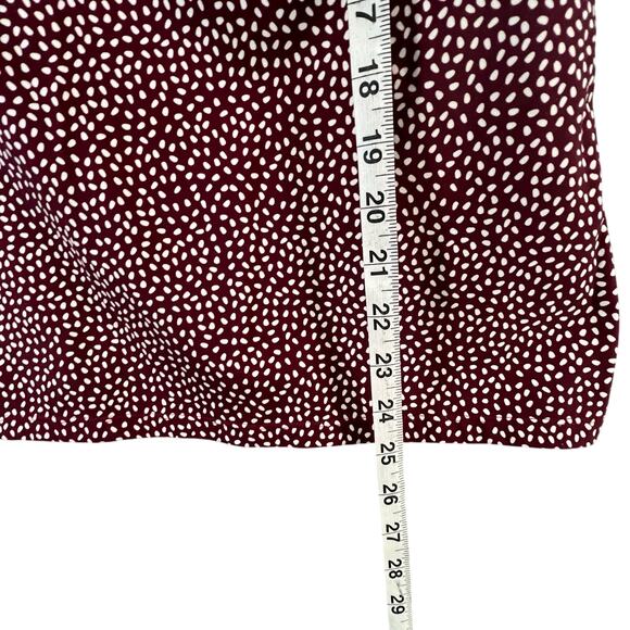 BuffBunny Revolution Tank Top XL Burgundy Red Bossy Dots Strappy Back Athletic - Picture 8 of 10
